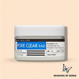 Derma Factory Тонер-пэды для лица для очищения пор PORE CLEAR PAD, 140 мл. 40 дисков 05593