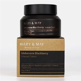 Mary & May Idebenone+Blackberry Complex Intense Cream Крем с идебеноном и экстрактом ежевики