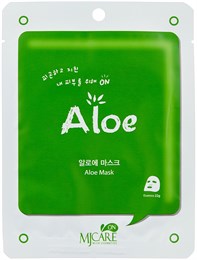 МЖ MJ CARE Маска тканевая с алоэ MJ on Aloe mask pack 22гр 00829