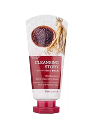 Welcos Пенка для умывания с экстрактом красного женьшеня Cleansing Story Foam Cleansing(Red Ginseng) 120г