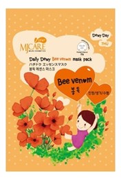 МЖ Daily Dewy Маска тканевая с пчелиным ядом  MJ Care Daily Dewy Bee Venom Mask Pack 25гр 01383