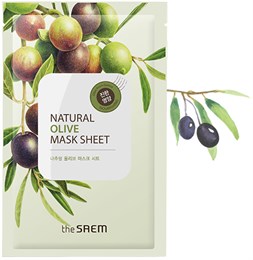 The SAEM Маска тканевая с экстрактом оливы Natural Olive Mask Sheet 21мл 00616