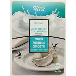 DEOPROCE Маска тканевая молочная COLOR SYNERGY EFFECT SHEET MASK SKY BLUE 20гр 01023