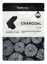 Маска тканевая с древесным углем Farm Stay Charcoal Visible Difference Mask Sheet 01885