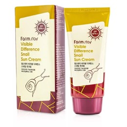 FarmStay Солнцезащитный Крем с муцином улитки Visible Difference Snail Sun Cream SPF50+ PA+++ 70 мл