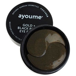 AYOUME Патчи для глаз от темных кругов с золотом и черным жемчугом GOLD+BLACK PEARL EYE PATCH 1,4гр*60 00418