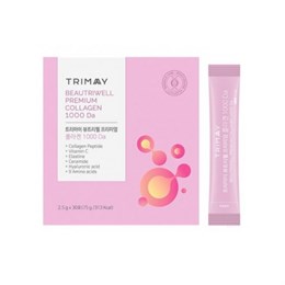 TRIMAY БАД с морским коллагеном для упругости кожи BeautriWell Premium Collagen 1000 Da 2,5х30шт 05002