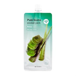 Missha Ночная несмываемая маска для лица с экстрактом сока алоэ Pure Source Pocket Pack - Aloe 10 мл 04985