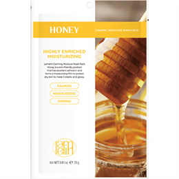 Lamelin calming moisture mask pack HONEY Питательная тканевая маска для лица с экстрактом меда 30 гр 05078