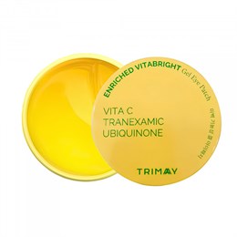 TRIMAY Осветляющие патчи с витамином С, транексамовой кислотой и коэнзимом Q10 (yellow) Enriched Vitabright Gel Eye Patch 60 шт