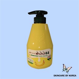 Welcos Гель для душа банановый Banana Milk Body Cleanser 560гр 04069