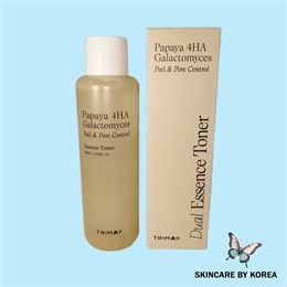 TRIMAY Кислотный пилинг тонер-эссенция с папайей и галактомисисом  Papaya 4HA Galactomyces Peel & Pore Control Toner 200 мл 02315